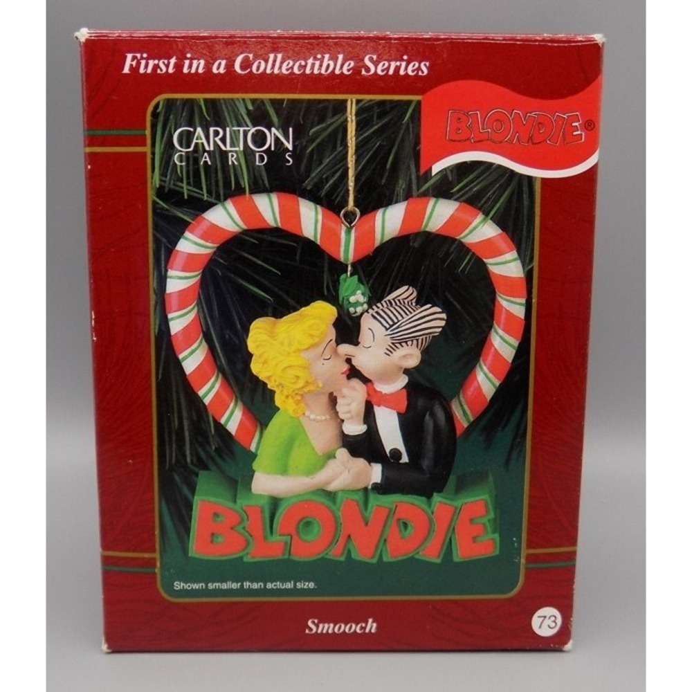 Blondie Dagwood Ornament Carlton Cards Smooch Mint in Box Vtg Heirloom Comic